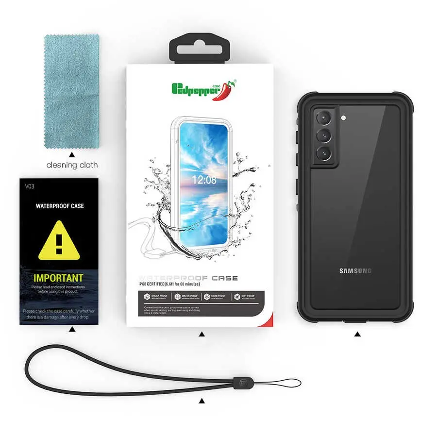 Galaxy S21 Plus Su Geçirmez Kılıf, 2 m Düşme Dayanımlı - Zore