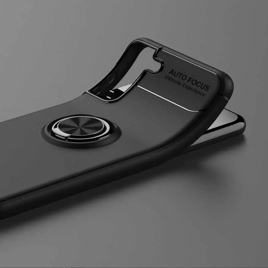 Galaxy S21 Plus Yüzüklü Silikon Kılıf - Zore Ravel