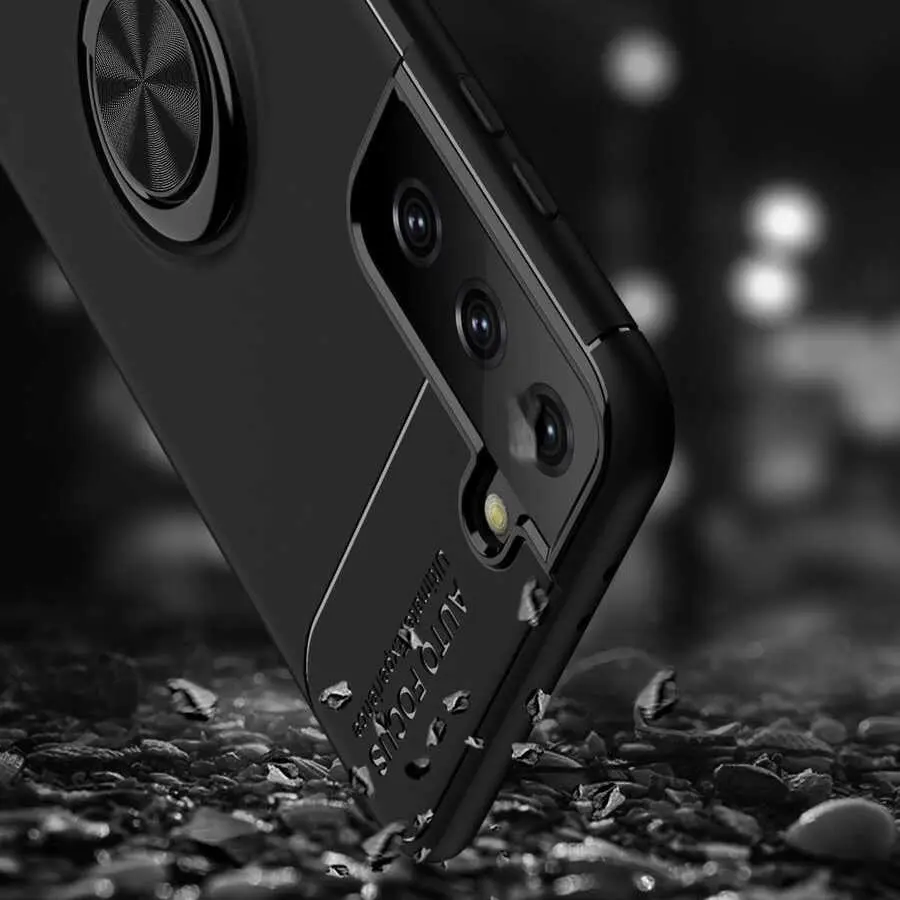 Galaxy S21 Plus Yüzüklü Silikon Kılıf - Zore Ravel