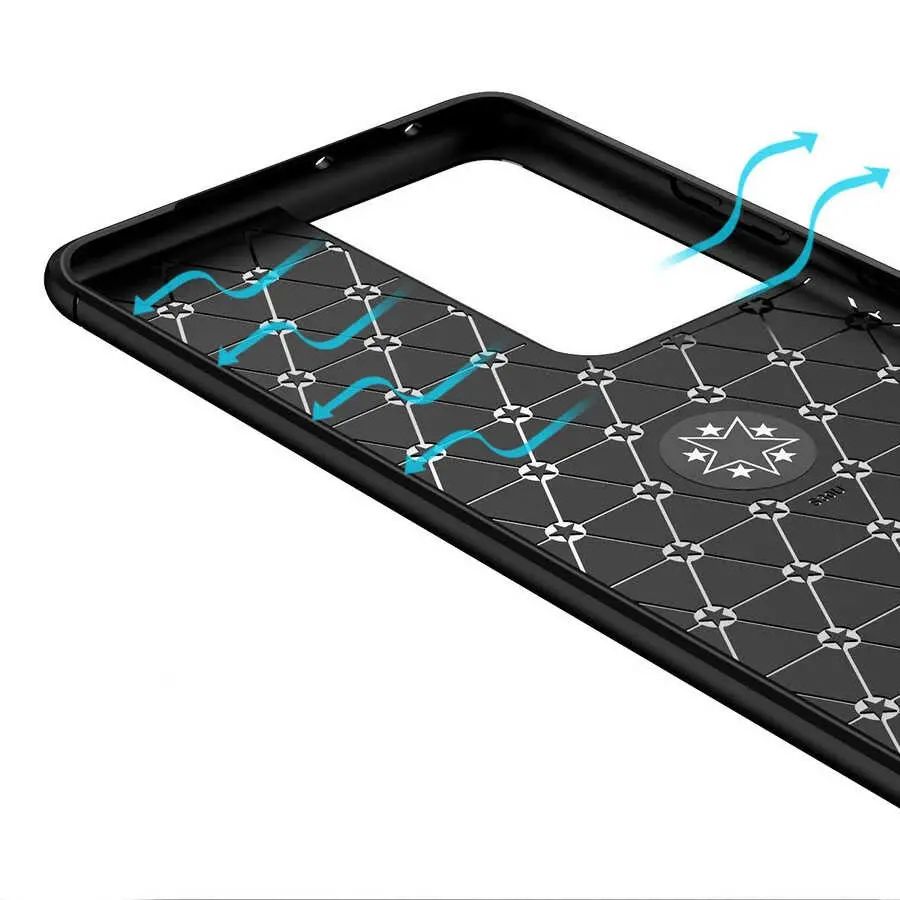 Galaxy S21 Ultra Yüzüklü Silikon Kılıf - Zore Ravel