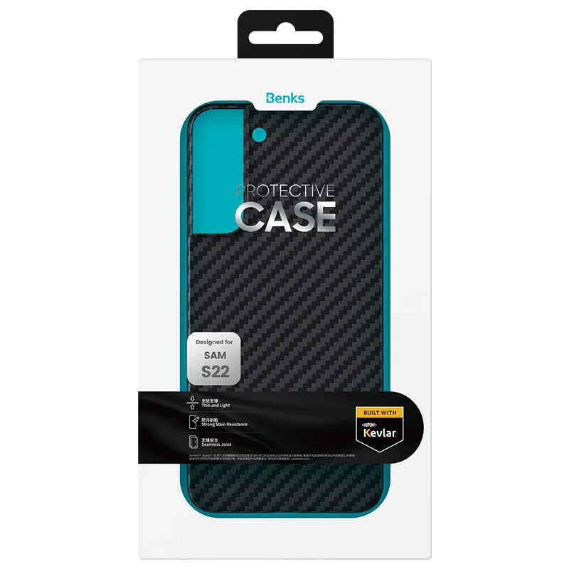 Galaxy S22 Ultra Kevlar Karbon Fiber Kılıf - Benks