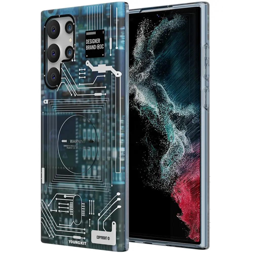 Galaxy S22 Ultra Kılıf, Kamera Çerçeveli Dayanıklı Kapak - YoungKit Technology