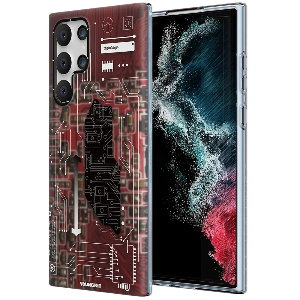 Galaxy S22 Ultra Kılıf, Kamera Çerçeveli Dayanıklı Kapak - YoungKit Technology