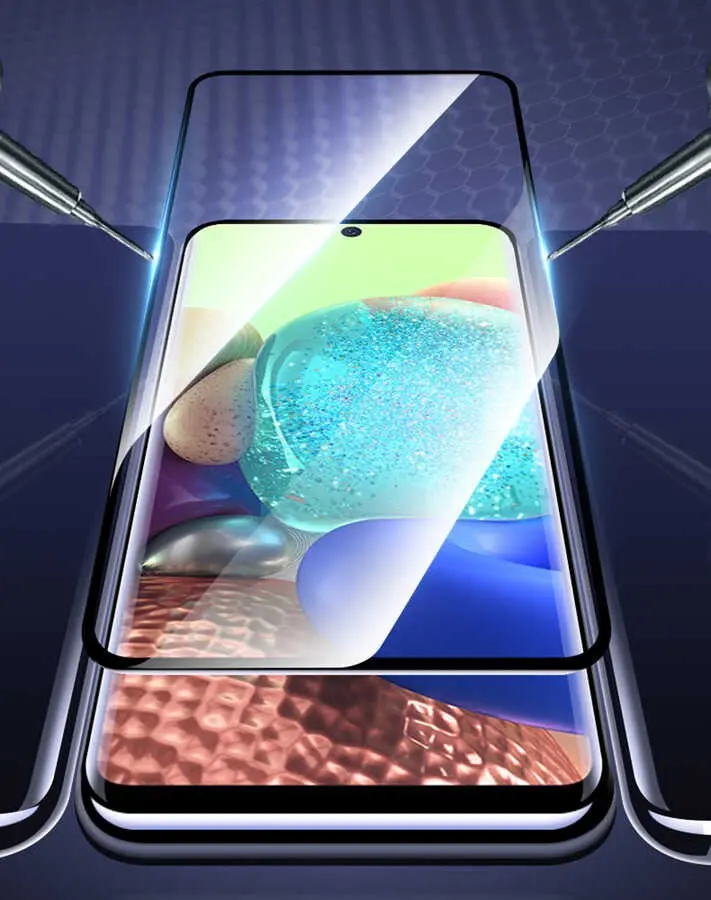 Galaxy S23 FE Kenarları Kırılmaya Dayanıklı Cam Ekran Koruyucu - Zore
