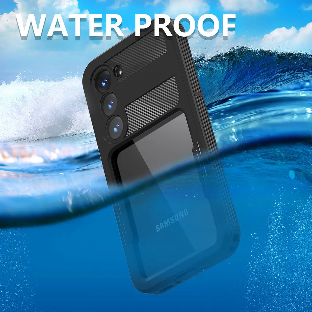 Galaxy S23 Plus Su Geçirmez Kılıf, 2 m Düşmeye Dayanıklı - Zore
