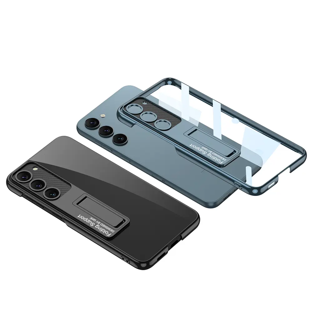 Galaxy S23 Plus Kamera Korumalı Şeffaf Kılıf, Standlı - GKK Lego
