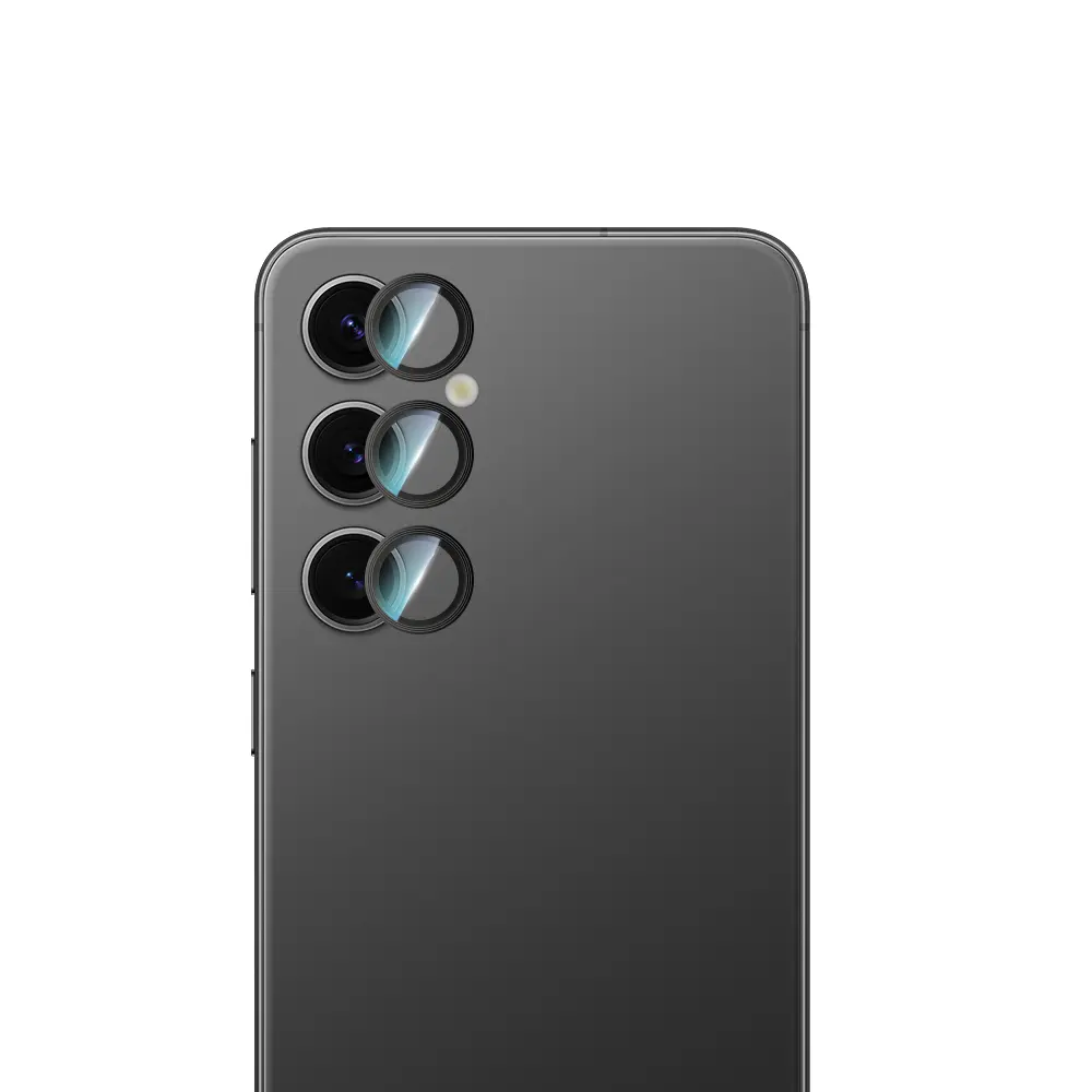 Galaxy S24 Kamera Lens Koruyucu, Oleofobik ve Yansıma Önleyici - CaseWorld Alloy