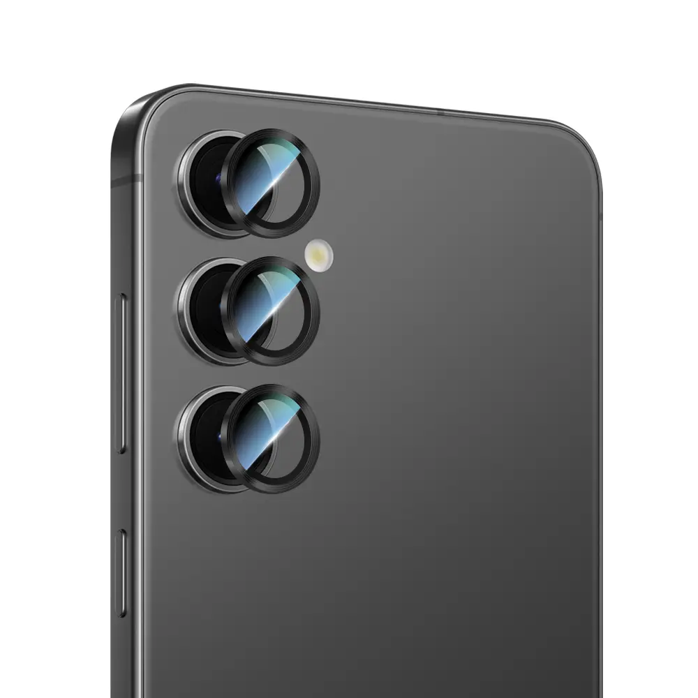 Galaxy S24 Kamera Lens Koruyucu, Oleofobik ve Yansıma Önleyici - CaseWorld Alloy