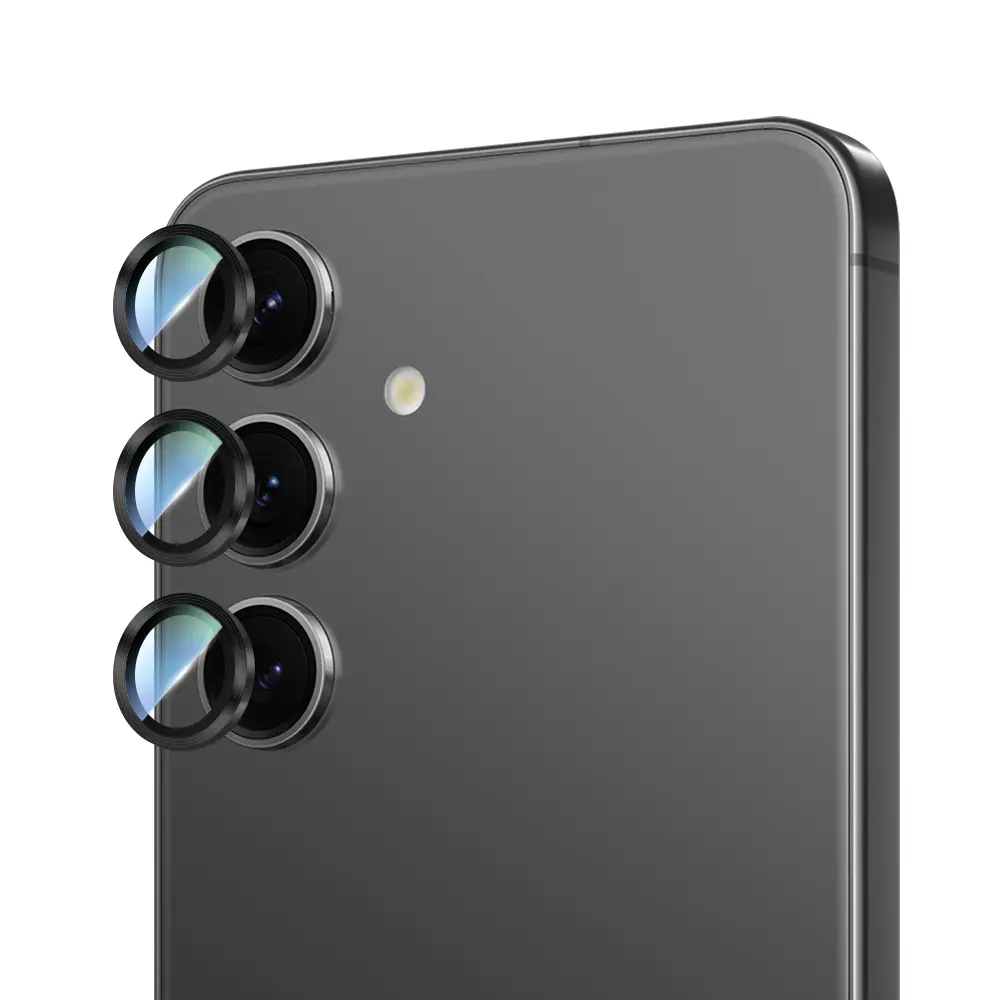 Galaxy S24 Kamera Lens Koruyucu, Oleofobik ve Yansıma Önleyici - CaseWorld Alloy