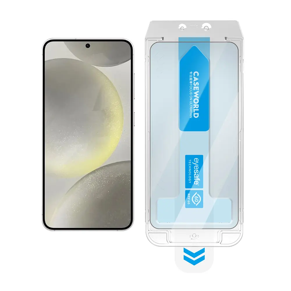 Galaxy S24 Temperli Cam Ekran Koruyucu ve Uygulama Aparatı - CaseWorld Applicator
