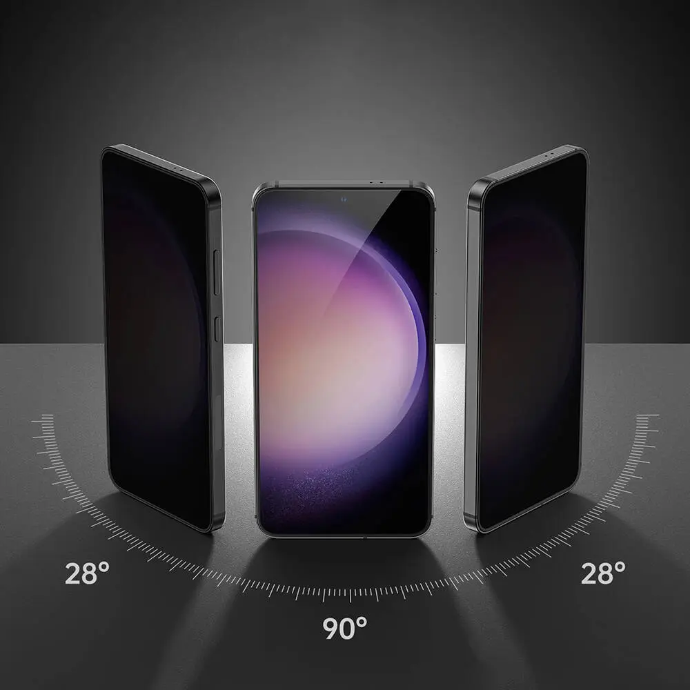 Galaxy S24 Gizlilik Ekran Koruyucu, 0.3 mm Temperli Cam - Benks Ultra Shield