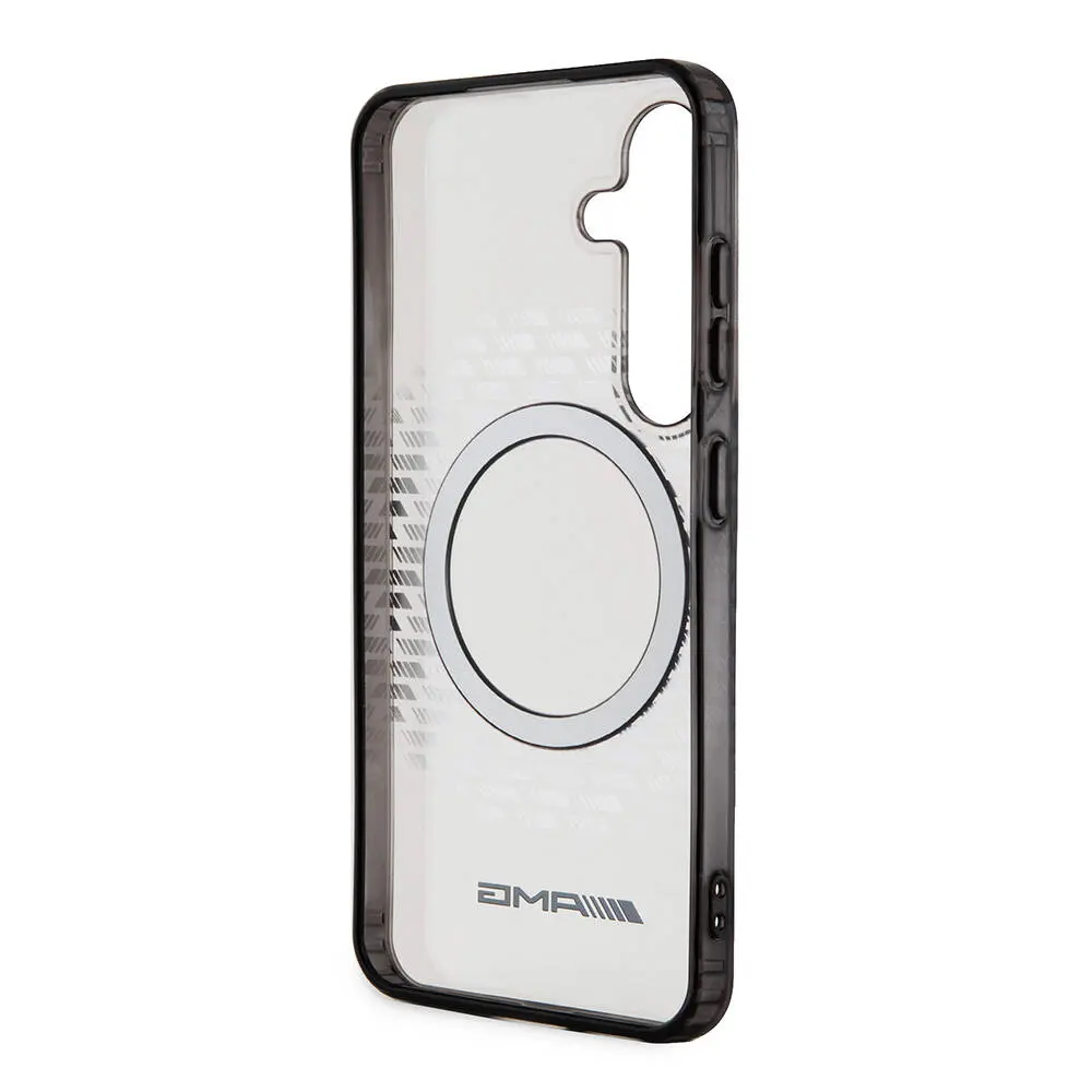 Galaxy S24 MagSafe Uyumlu Şeffaf Kılıf - AMG Eşkenar Dörtgen Desenli