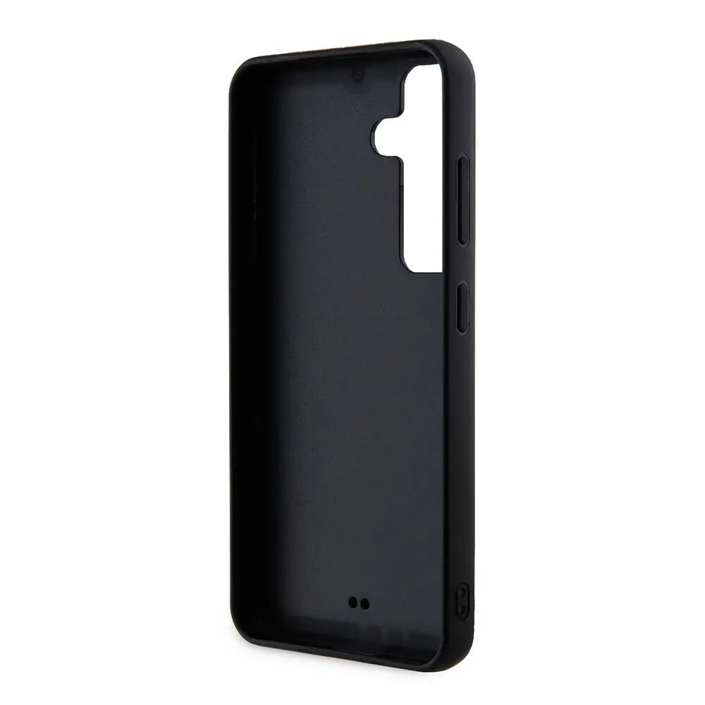 Galaxy S24 Taşlı Arka Yüzey Üçgen Logolu Kılıf - Guess Lisanslı
