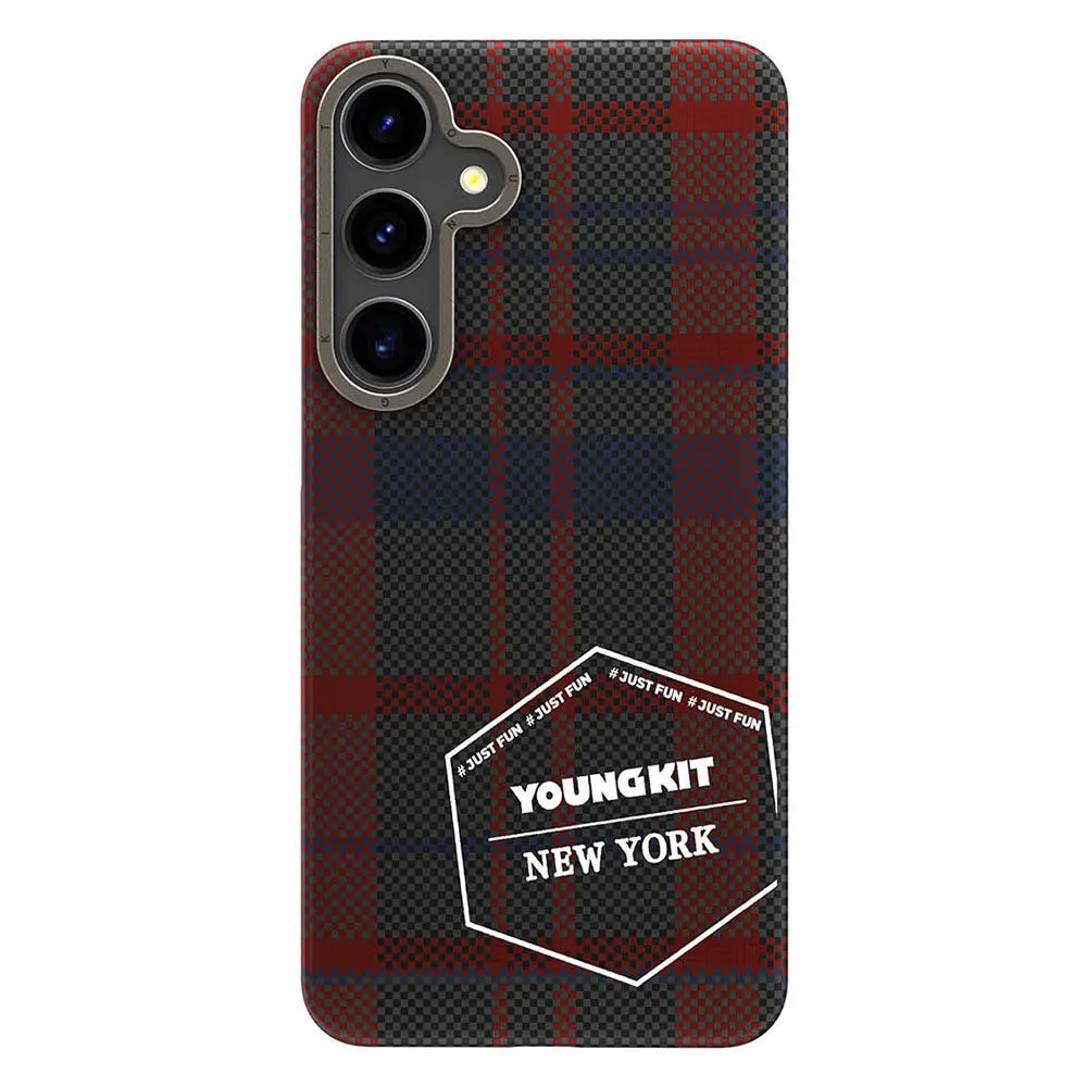 Galaxy S24 Ekose Desenli Kılıf - Youngkit Gezhi Serisi