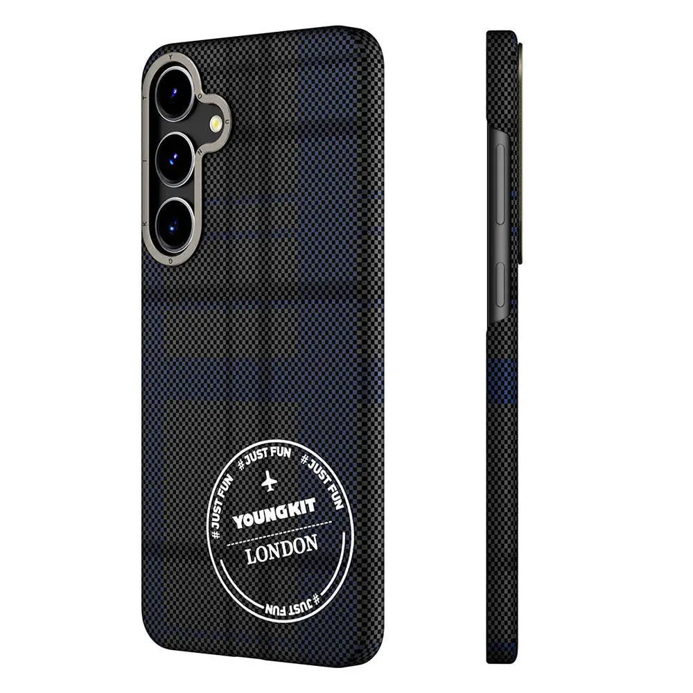 Galaxy S24 Ekose Desenli Kılıf - Youngkit Gezhi Serisi