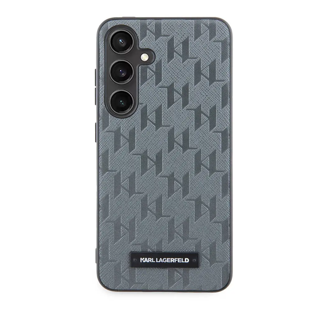 Galaxy S24 Kılıf Saffiano Monogram Metal Logo - Karl Lagerfeld