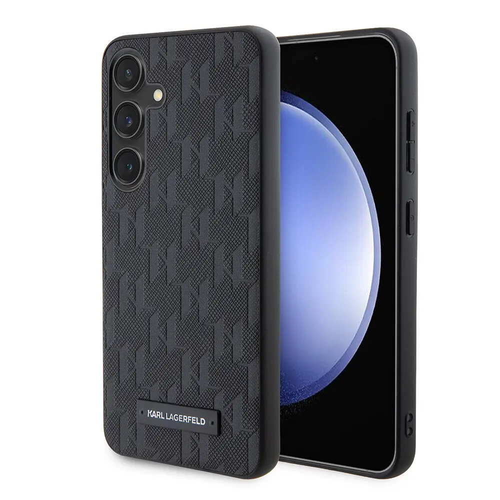 Galaxy S24 Kılıf Saffiano Monogram Metal Logo - Karl Lagerfeld