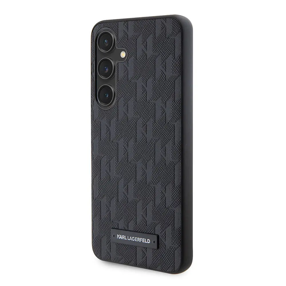 Galaxy S24 Kılıf Saffiano Monogram Metal Logo - Karl Lagerfeld