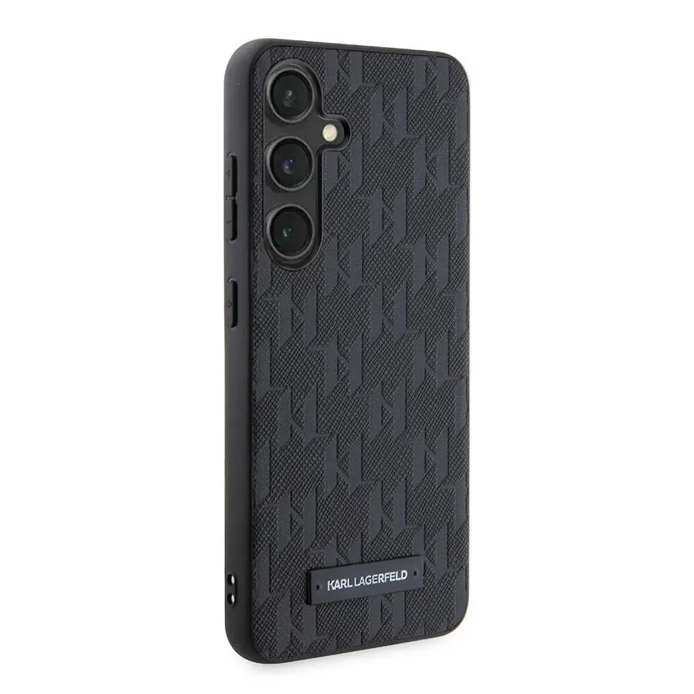Galaxy S24 Kılıf Saffiano Monogram Metal Logo - Karl Lagerfeld