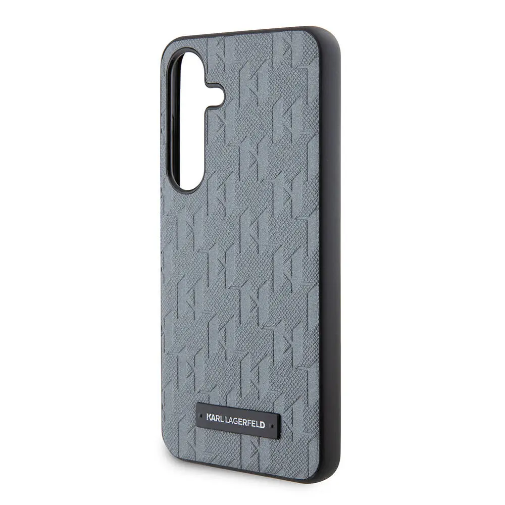 Galaxy S24 Kılıf Saffiano Monogram Metal Logo - Karl Lagerfeld