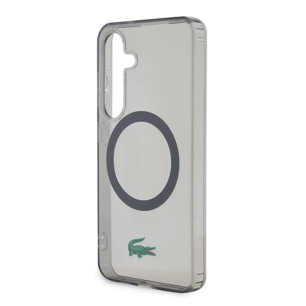 Galaxy S24 MagSafe Uyumlu Şeffaf Kılıf - Lacoste Timsah Logo