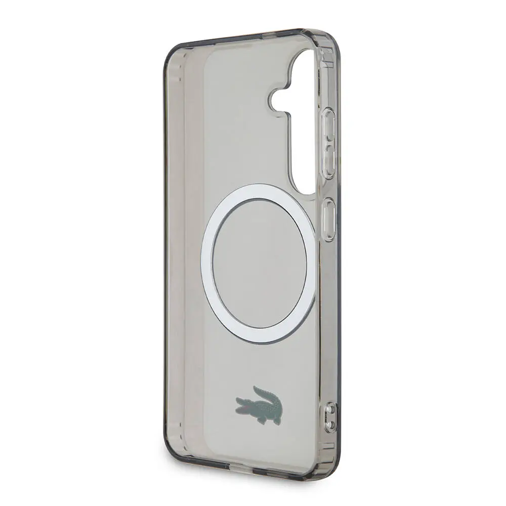 Galaxy S24 MagSafe Uyumlu Şeffaf Kılıf - Lacoste Timsah Logo