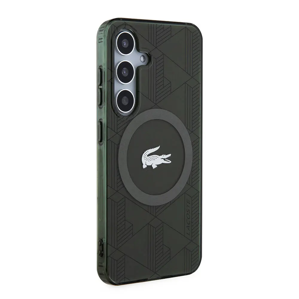 Galaxy S24 MagSafe Uyumlu Çift Katmanlı Kılıf - Lacoste Blend Monogram