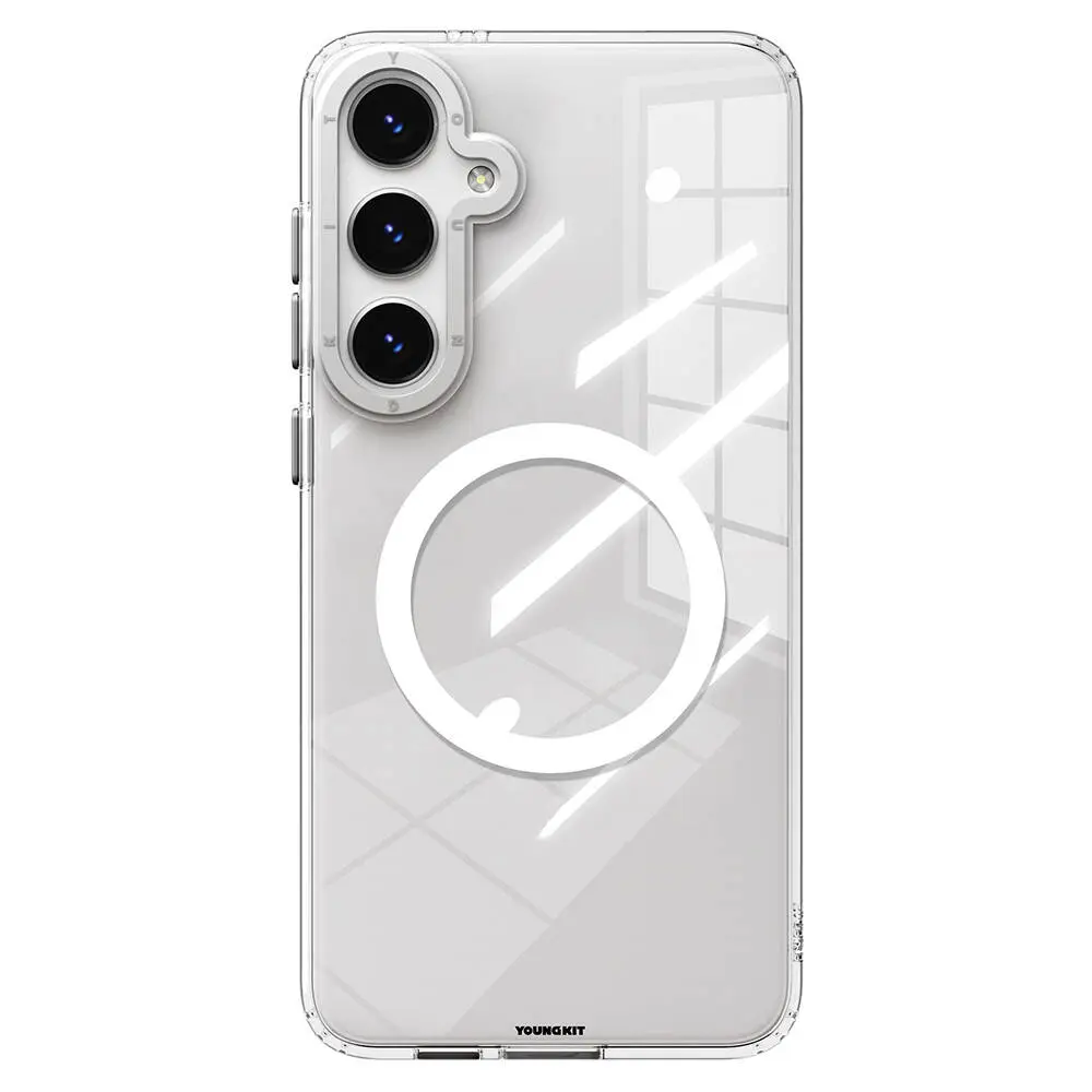 Galaxy S24 MagSafe Uyumlu Şeffaf Kılıf - Youngkit Clear Crystal