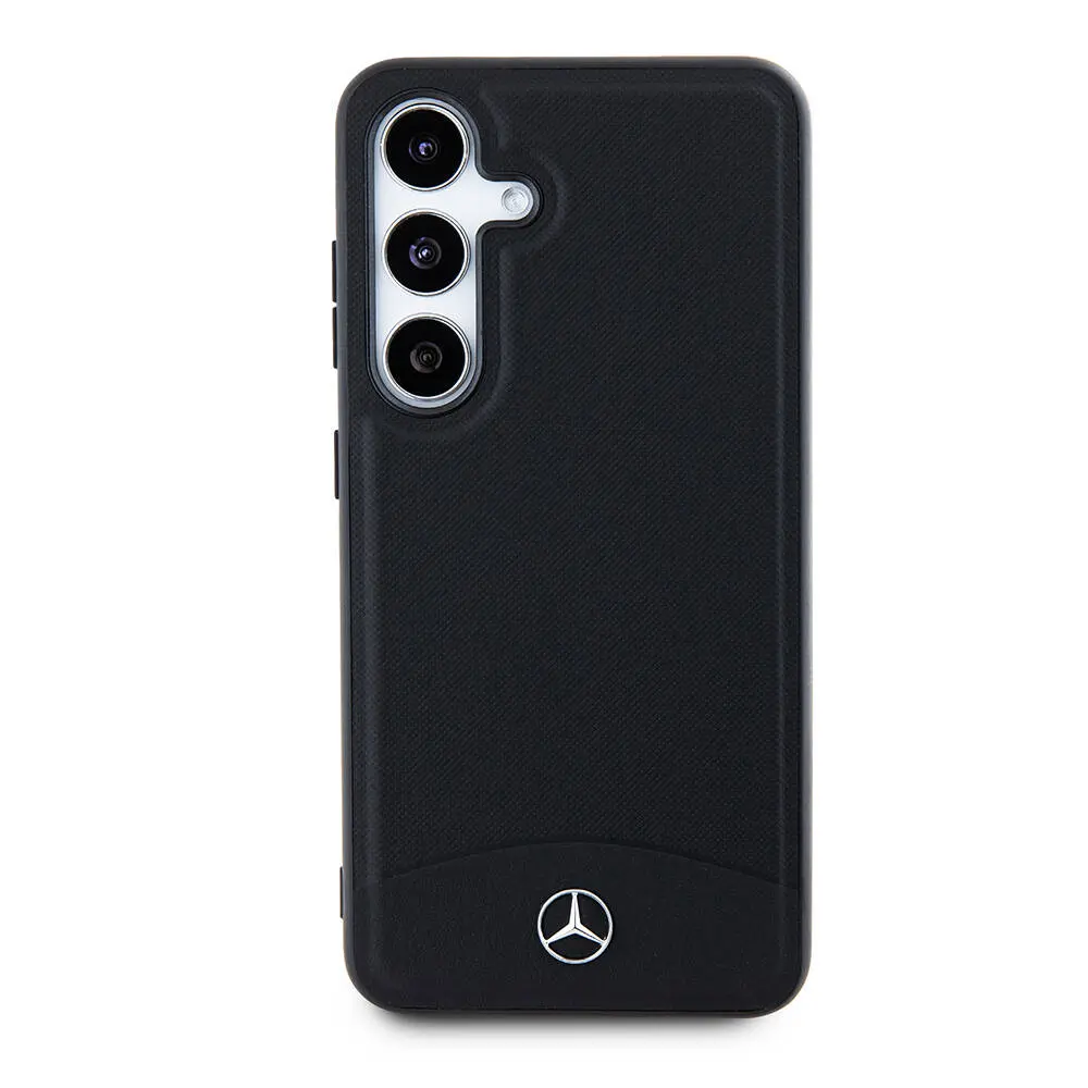 Galaxy S24 MagSafe Uyumlu Deri Dokulu Kılıf - Mercedes Benz Lisanslı