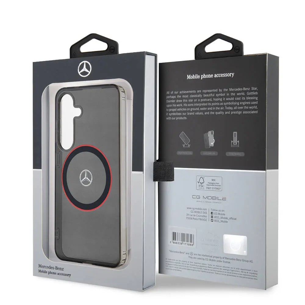 Galaxy S24 MagSafe Uyumlu Lisanslı Kılıf - Mercedes Benz Red Ring