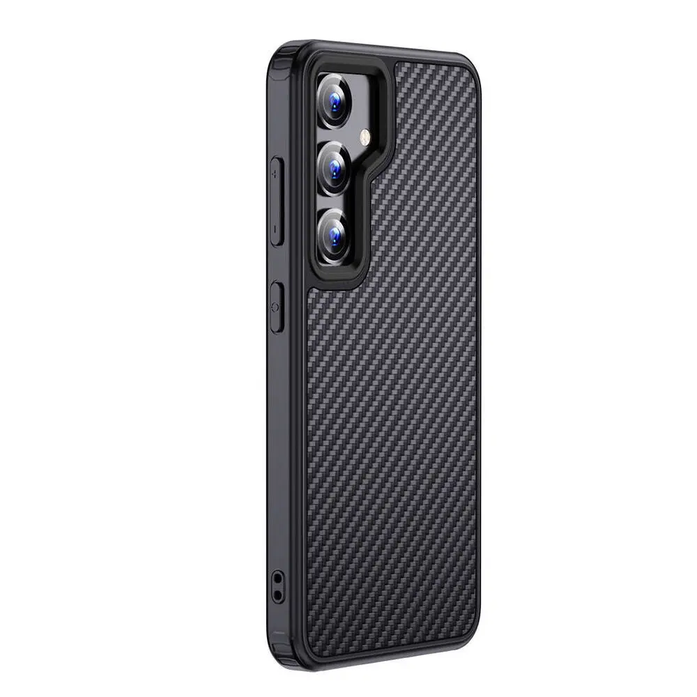 Galaxy S24 Plus MagSafe Uyumlu Aramid Karbon Fiber Kılıf - Wlons Radison