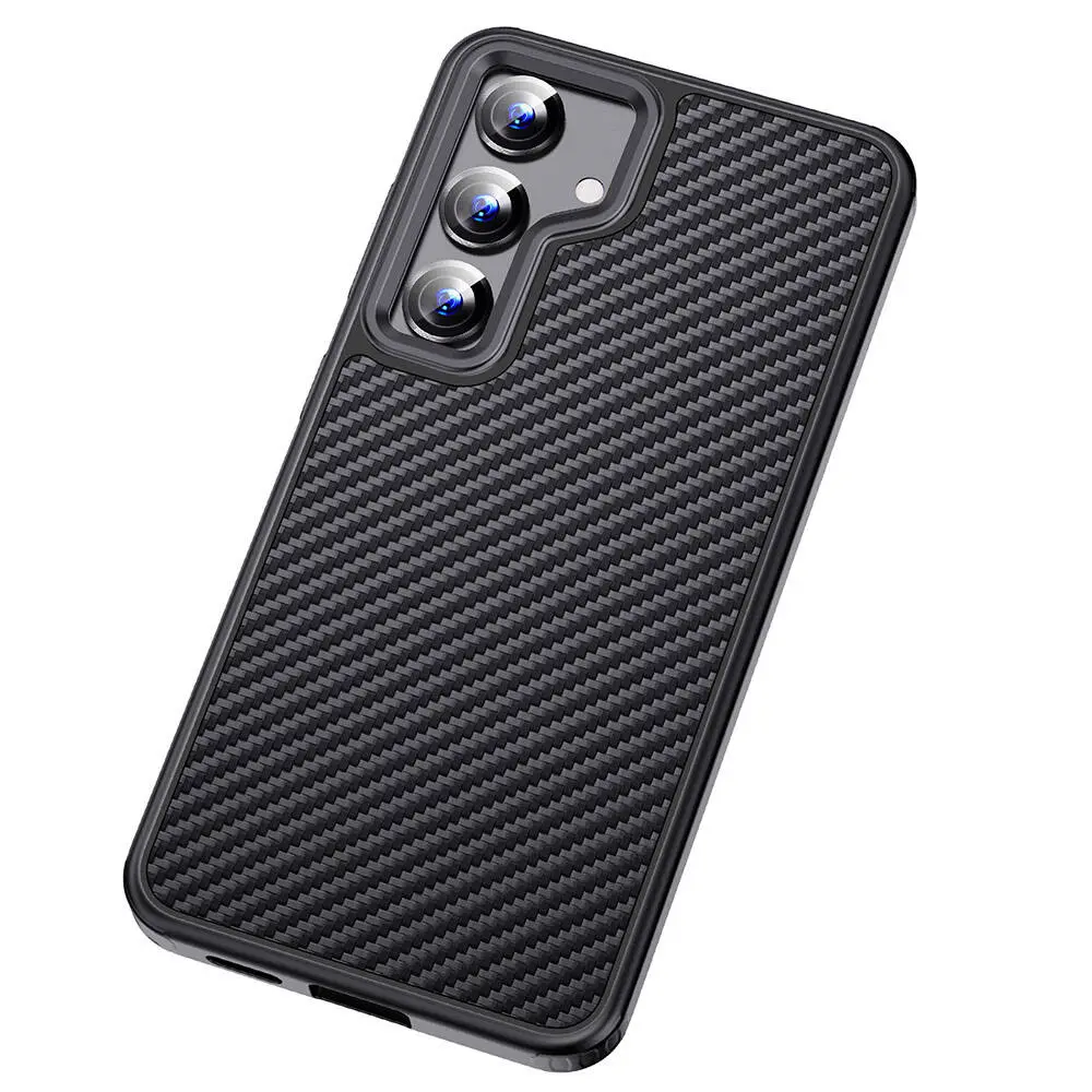 Galaxy S24 Plus MagSafe Uyumlu Aramid Karbon Fiber Kılıf - Wlons Radison