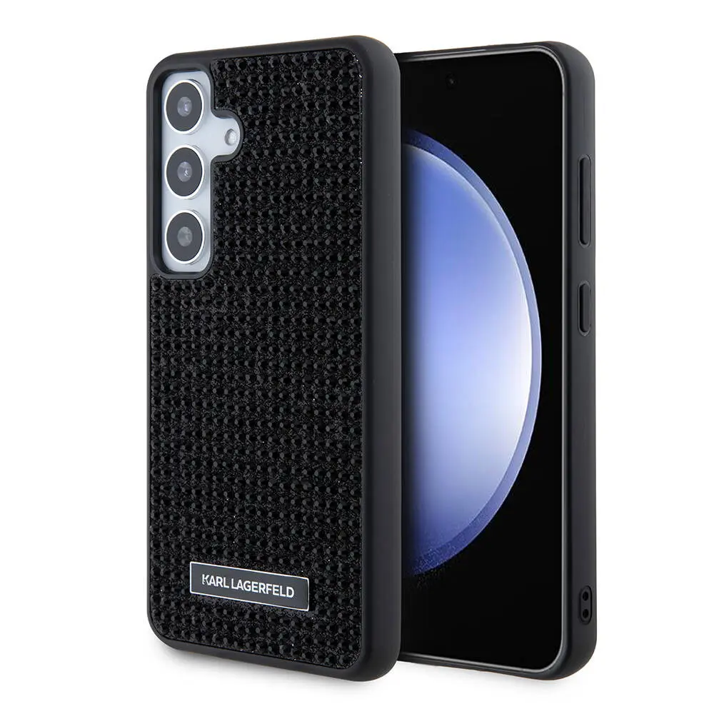 Galaxy S24 Plus Kılıf, Taşlı Metal Logo - Karl Lagerfeld Lisanslı