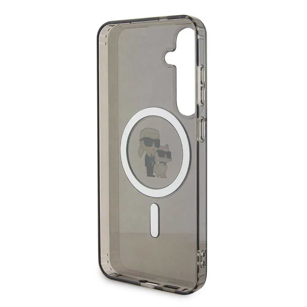 Galaxy S24 Plus MagSafe Uyumlu Kılıf - Karl Lagerfeld Karl & Choupette IML Baskılı
