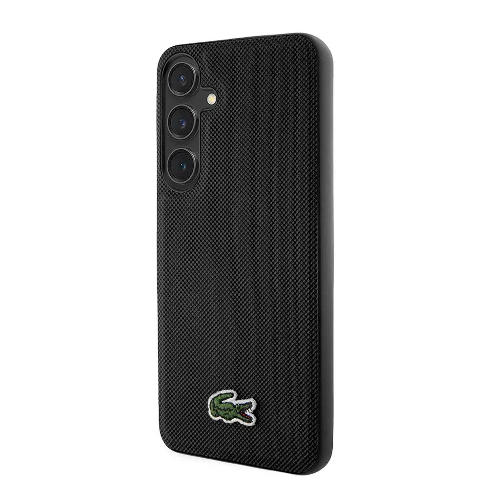 Galaxy S24 Plus Lacoste Lisanslı PU Pike Desenli Kılıf - Timsah Logolu