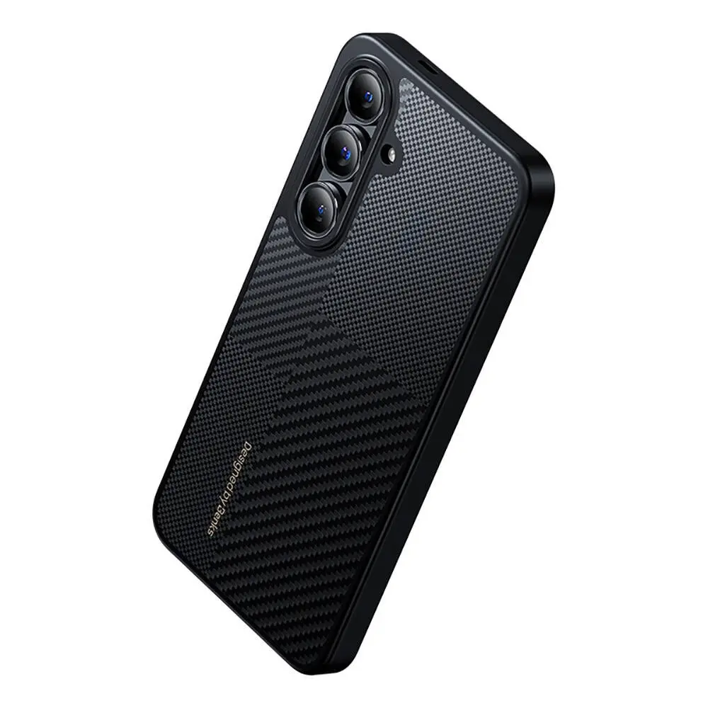 Galaxy S24 Plus Kılıf M-safe Şarj Özellikli Karbon Fiber Benks Montage Hybrid ArmorPro Kevlar Kapak