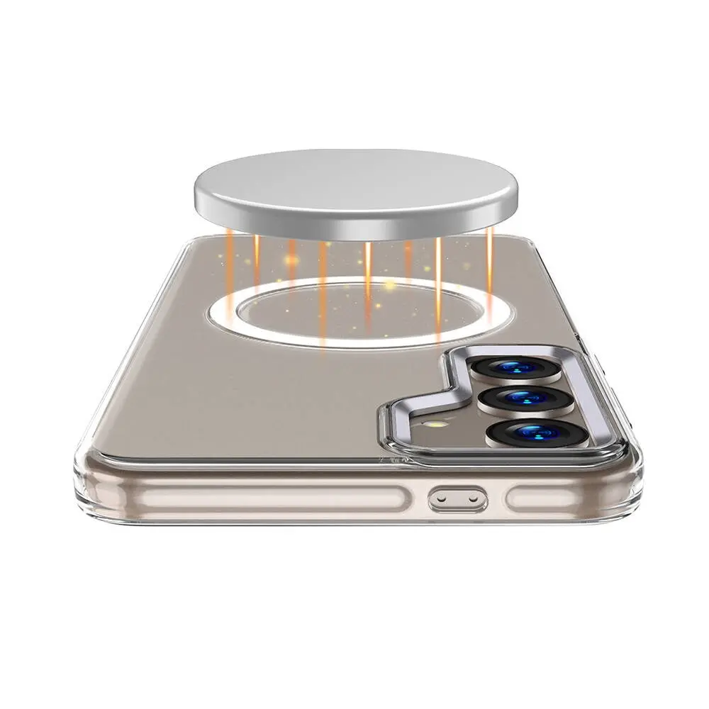 Galaxy S24 Plus MagSafe Uyumlu Şeffaf Kılıf - Wlons Efsane Kapak