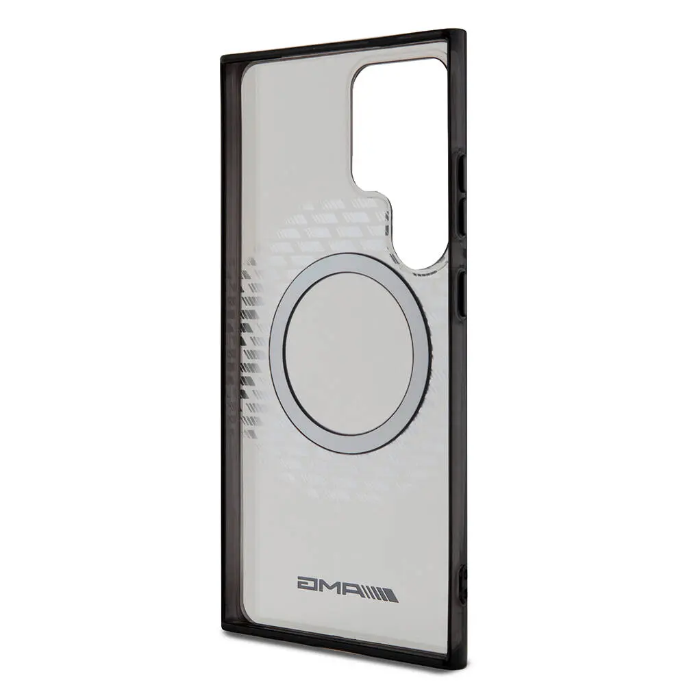 Galaxy S24 Ultra MagSafe Uyumlu Şeffaf Kılıf - AMG Eşkenar Dörtgen Desenli