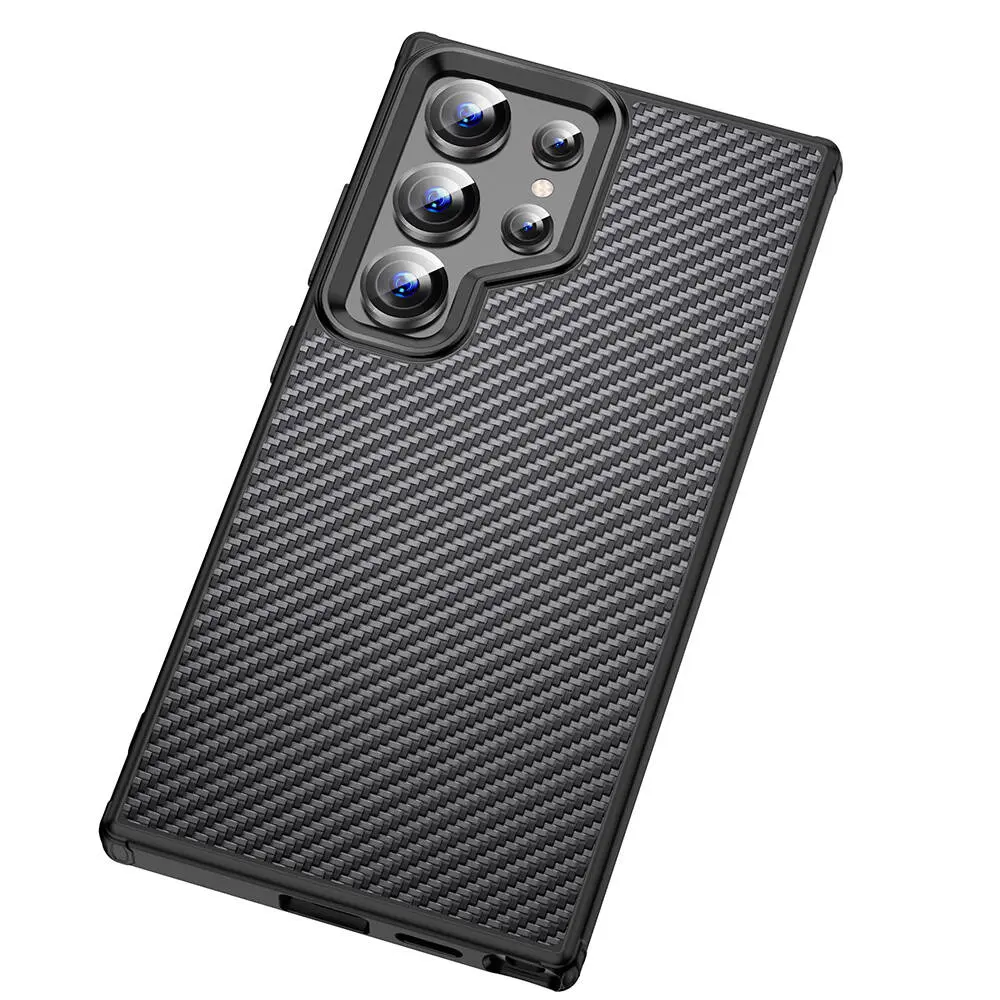 Galaxy S24 Ultra MagSafe Uyumlu Aramid Karbon Fiber Kılıf - Wlons Radison