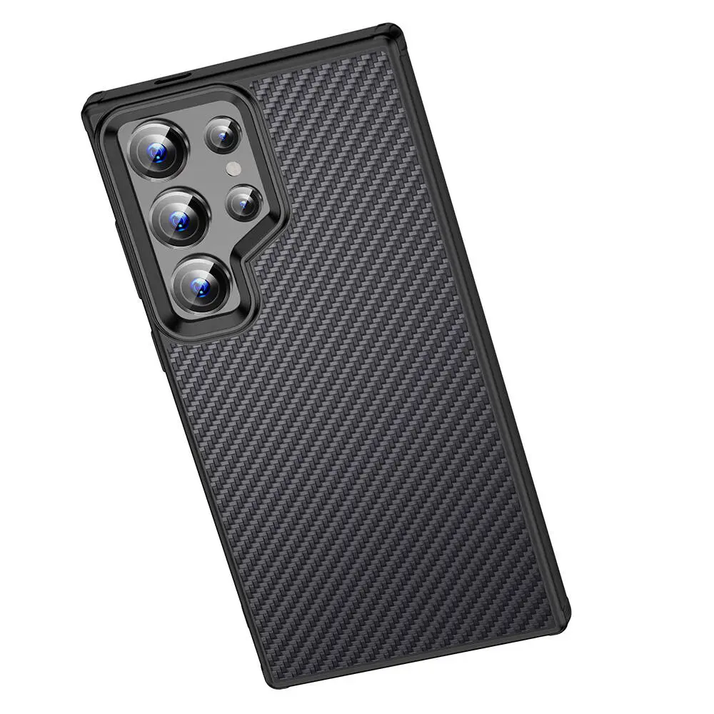 Galaxy S24 Ultra MagSafe Uyumlu Aramid Karbon Fiber Kılıf - Wlons Radison