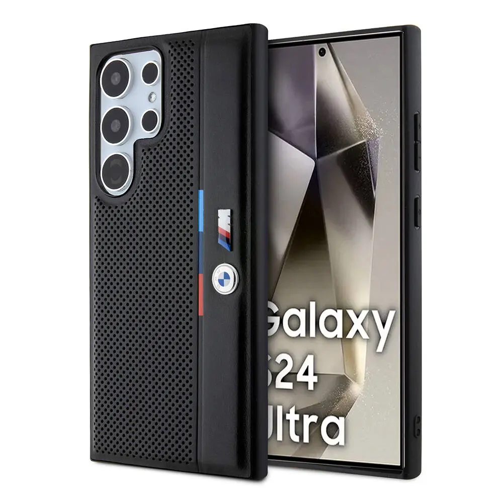 Galaxy S24 Ultra Lisanslı M Logolu Delikli Kılıf - BMW Detail Line