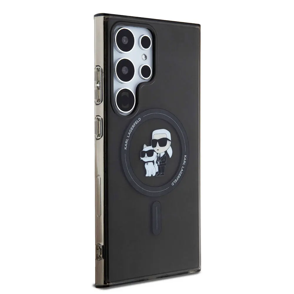 Galaxy S24 Ultra MagSafe Uyumlu Kılıf - Karl Lagerfeld Karl & Choupette IML Baskılı