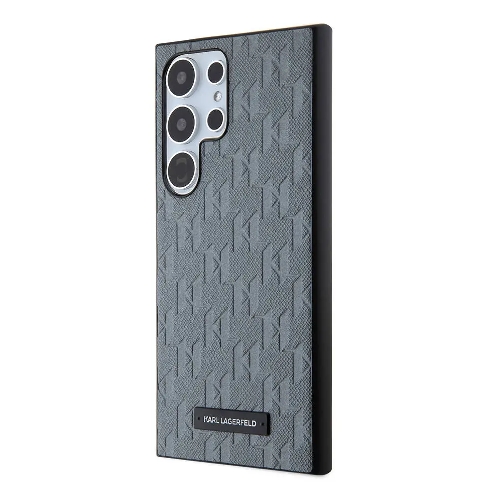 Galaxy S24 Ultra Kılıf, Saffiano Monogram Metal Logo - Karl Lagerfeld