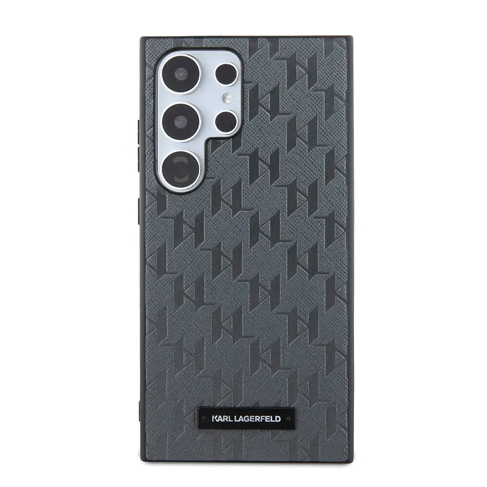 Galaxy S24 Ultra Kılıf, Saffiano Monogram Metal Logo - Karl Lagerfeld