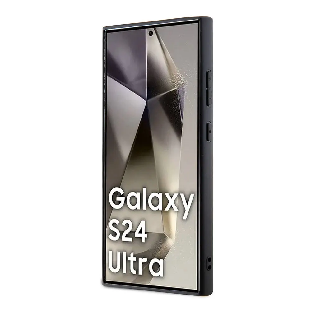 Galaxy S24 Ultra Lacoste Lisanslı PU Pike Desenli Kılıf