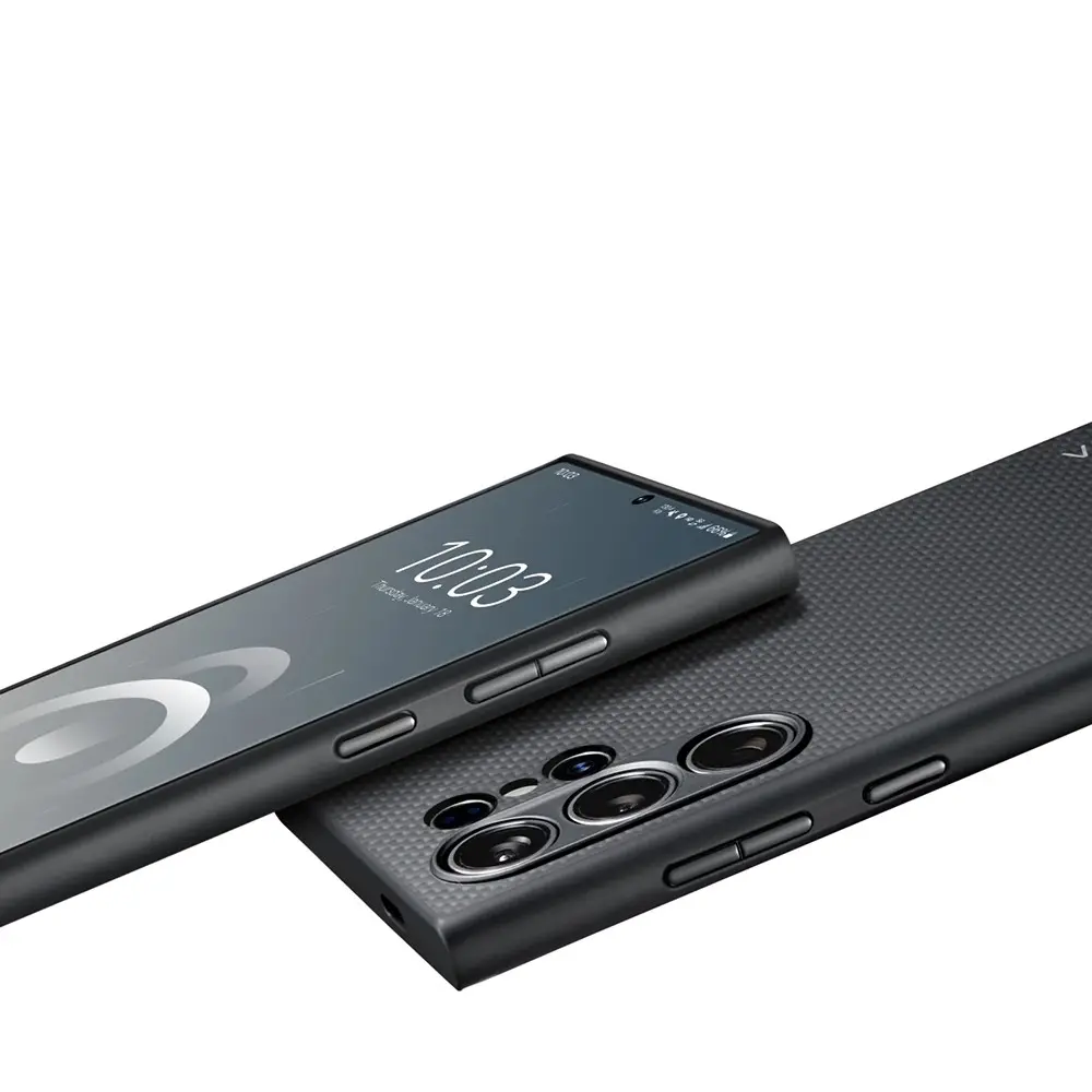 Galaxy S24 Ultra MagSafe Uyumlu Aramid Fiber Kılıf - Pitaka PinButton