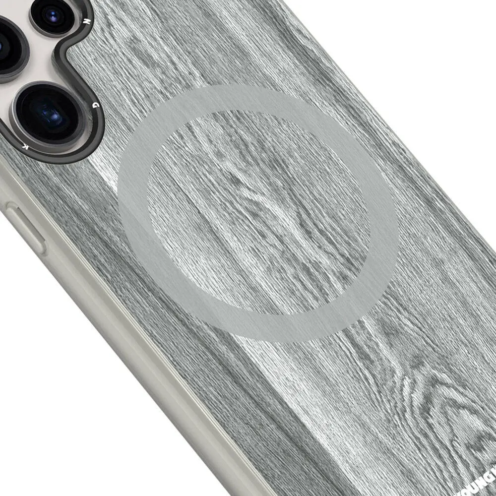 Galaxy S24 Ultra MagSafe Uyumlu Sararmaya Dayanıklı Kılıf - Youngkit Wood Forest