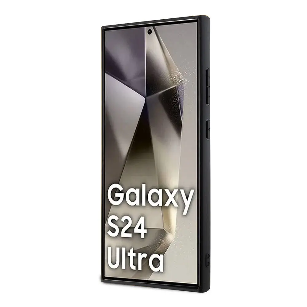 Galaxy S24 Ultra MagSafe Uyumlu Deri Dokulu Kılıf - Mercedes Benz Lisanslı