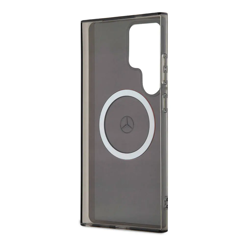 Galaxy S24 Ultra MagSafe Uyumlu Lisanslı Kılıf - Mercedes Benz Red Ring