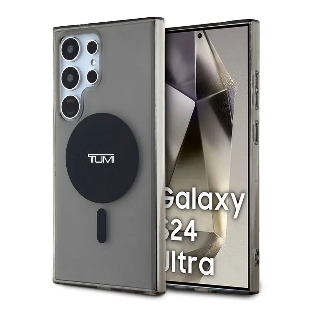 Galaxy S24 Ultra MagSafe Uyumlu Şeffaf Kılıf - TUMI Lisanslı